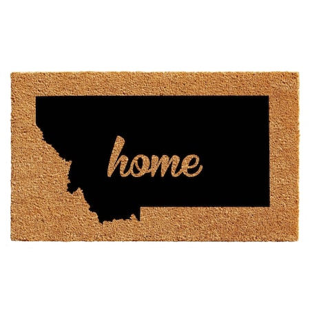 Calloway Mills Entrance Mat, Coir, Natural, Black 105302436